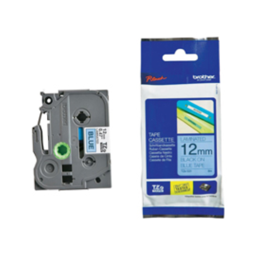 BROTHER TZE531 NASTRO PER ETICHETTATRICE LAMINATO 12MM COLORE BLU STAMPA BLACK